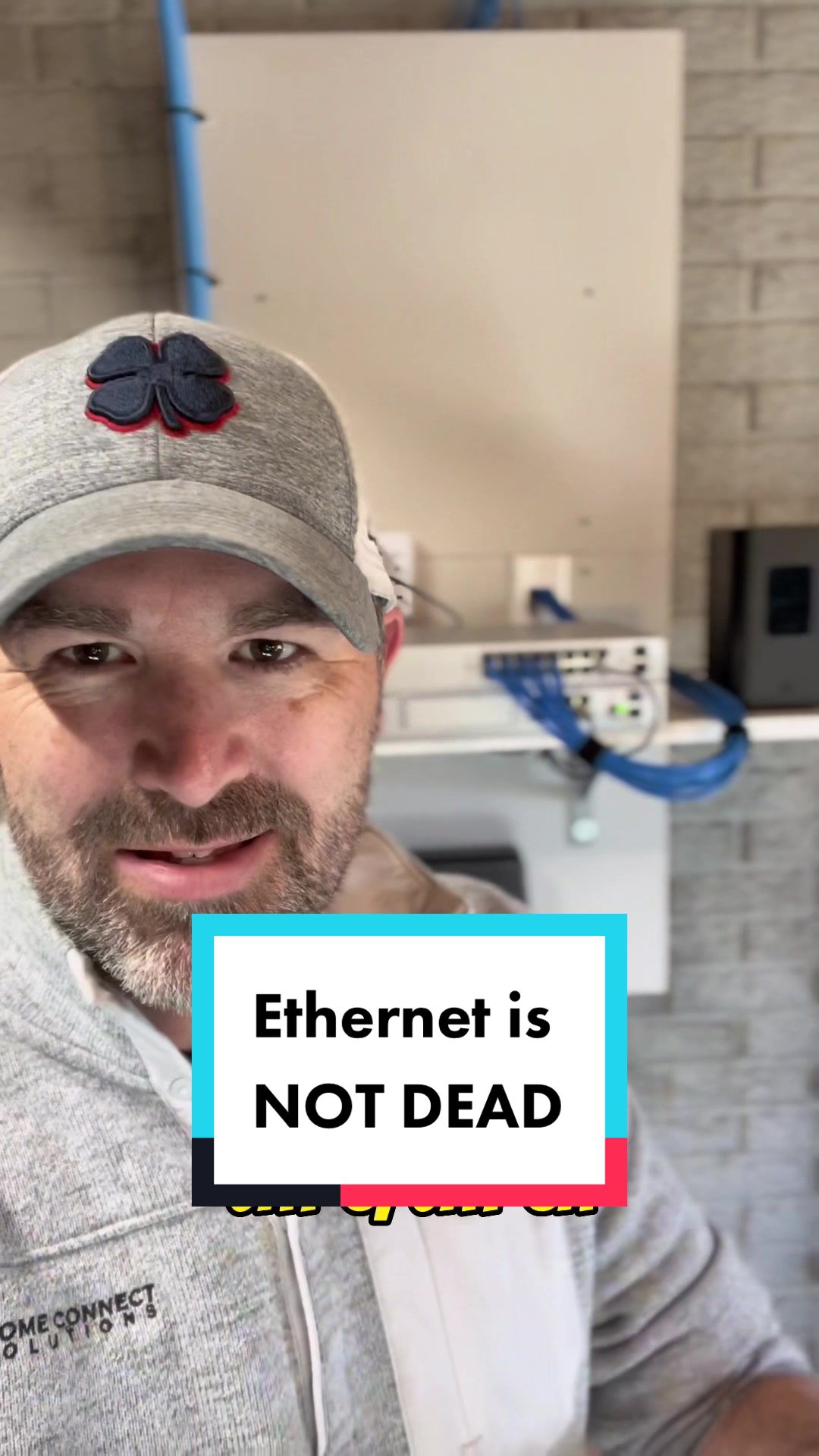 You need to look at putting some sort of Network infrastructure in your new construction home #newconstructionhome #newconstruction #ethernet #homewiring #homeconnectsolutions #ubiquiti #wifi