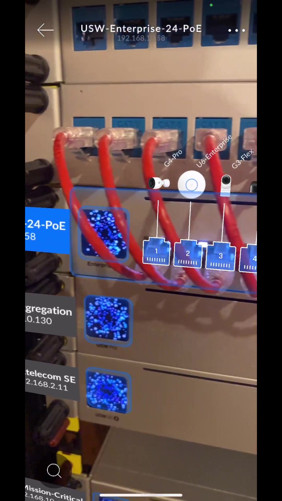 Ubiquiti AR. Shown this before but still really cool and the IOS app was just updated   #techtok #ethernet #lowvoltagetech #homelab #computernetworking #cablemanagement #ubiquiti #unifi