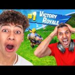 My Dad Finally Wins Victory Royale!