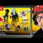 🔴LIVE! - NEW *VILLAINS* ANIME BUNDLE in the ITEM SHOP! (Fortnite)