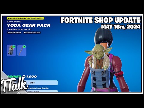 YODA IS BACK & MORE! Fortnite Item Shop [May 16th, 2024] (Fortnite Chapter 5)
