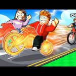 ROBLOX CHOP AND FROSTY COMPETE WITH NEW BIKES BIKE PARKOUR