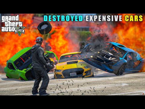 GTA 5 : DESTROYING EXPENSIVE SUPER CARS || BB GAMING