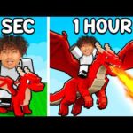 Roblox But EVERY Second My DRAGON Evolves..