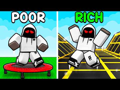 Spending $8,592,763 To Build The BIGGEST TRAMPOLINE PARK In Roblox..