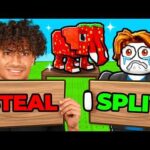 ROBLOX SPLIT OR STEAL BRAINROTS..