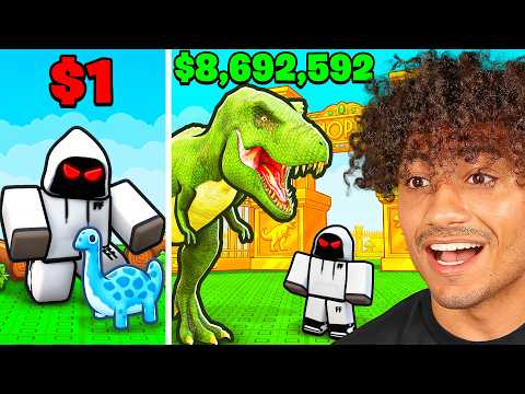 Spending $8,592,385 To Build The BIGGEST DINOSAUR PARK In Roblox..