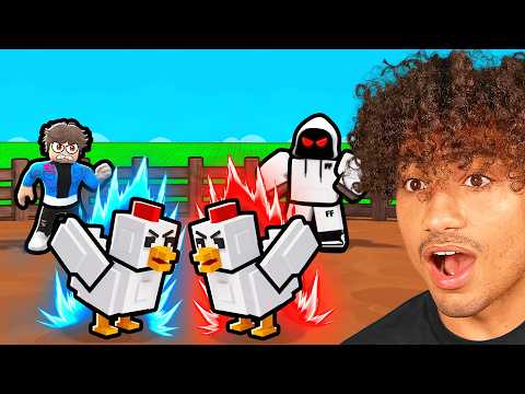 ROBLOX GROW A CHICKEN FIGHTER..